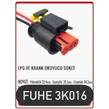 Fhe 3k016 Lpg Ve Krank Okuyucu 3 Pin Oto Elektrik Tesisat Soketi