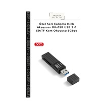 Özel Seri Çalışma Hızlı Aksesuar Dk-05b Usb 3.0 Sd/tf Kart Okuyucu 5gbps