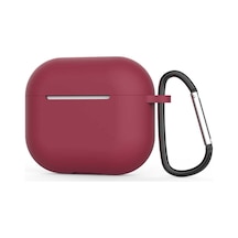 Noktaks - Airpods 3.nesil Uyumlu Airpods 3. Nesil - Kılıf Airbag 28 Silikon Kılıf - Mürdüm