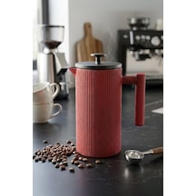 Bambum Taşev Linden Döküm French Press Kırmızı,8681734460074 Diğer