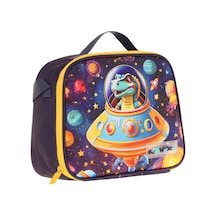 Kaukko Kids Erkek Çocuk Isı Yalıtımlı Okul/piknik Beslenme Çantası Astrnot Dinazor L7273 Mavi - Sarı