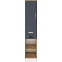 Arges Dolap 3 Raflı 2 Çekmeceli Tek Askılı 44x30x221 Çam-antrasit Atlas Çam