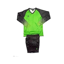 Sportech Yeşil Şortu Sünger Destekli Kaleci Forma Takımı R0124 Yeşil - Siyah