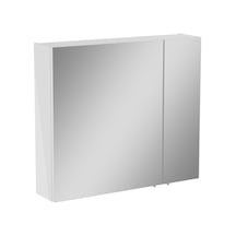 VitrA Mia 67704 Asimetrik Dolaplı Ayna Parlak Beyaz 80 CM Parlak Beyaz