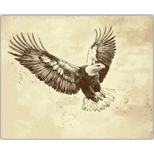 Eskitilmiş Kartal Baskılı Mouse Pad 18x22 Cm