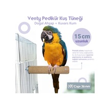 Vixpet Venty Pedikür Papağan Tüneği 15 cm Ø 36 mm Macaw | Kakadu | Jako | Amazon | Alex | Eklektus
