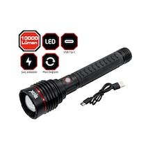 Rox 0209 Şarjlı Led El Feneri 10000 Lümen