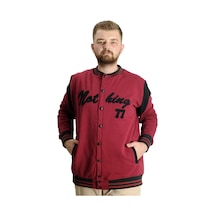 Mode Xl Büyük Beden Erkek Kolej Mont Nothing 23630 Bordo Bordo
