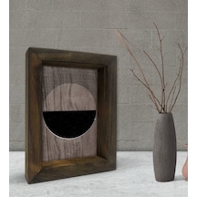 Bk Gift Modern Art Tasarımlı Dekoratif Doğal Masif Ahşap Çerçeve (500610119)