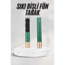 Düzleştirici Fırça Saç Düzleştirici Arada Fön Tarak Taşınabilir