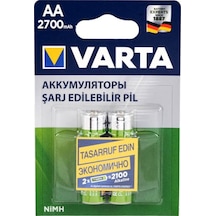 Varta 2700Mah Aa Şarjlı Kalem Pil 2 Adet Pil 2700 Mah Varta 2700Mah Aa Şarjlı Kalem Pil 2 Adet Pil 2700 Mah