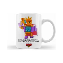 Brawl Stars Loaded Rıco Kupa Bardak Porselen No28042 Karışık