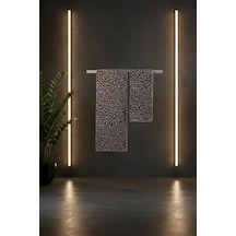 Leopar Desen Havlu Seti Hamam Seti 50x90 Ve 70x140 Cm Banyo Havlusu Çeyizlik, 2lı-hamatakımı-leopar 4 Renk