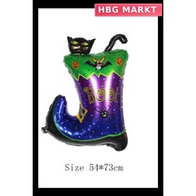 Mey İthalat Halloween Çizmeli Kara Kedi Folyo Balon Diğer