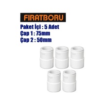 Fırat 75mm 50mm Redüksiyon, 75 50 Redüksiyon, 5 Adet, 7b22075050
