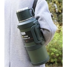 Fastbuy Paslanmaz Çelik 2,5 Ltr Termos 48 Ht Sıcak 72 Ht Soğuk Seyahat Kamp Piknik Yeşil Yeşil