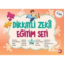 Dikkatli Zeka Eğitim Seti 1. Kitap - 4 Kitap Takım- Beyaz Balina Yayınları