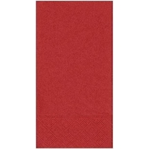 Omnipazar 33 x 33 CM 1/8 Garson Katlama Servis Peçetesi 100 Adet Kırmızı