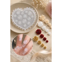 Nail Art Silikon Kalıp 3d Nail Art Desen Kalıbı, Tırnak Süsleme Desen Charm Tırnak Çarm 61