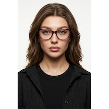 Lyra Leopar Çerçeve Popüler Mavi Işık Korumalı Blue Block Şeffaf Ekran Gözlüğü İnce Cat Eye Kadın Çok Renkli