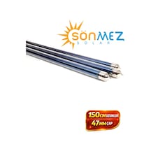 Solar 18 Adet 150 Cm Vakum Cam Tüp Vakum Tüplü Güneş Enerjisi Camı