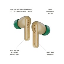 Marley Little Bird True Wireless Bluetooth Kulaklıklar Dahili Mikrofonlu Ipx4, Kulak İçi Kulaklıklarda 24 Saat Çalma Süresi, Usb-c Hızlı Şarjlı Kulaklık Kılıfı, Krem