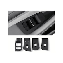Red Lion Parts Tesla Model Y Juniper 2025+ Uyumlu Silikon Cam Açma Düğme Paneli Koruyucu Seti 4 Parça