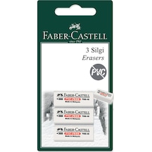 Faber Castell Pvc Free Beyaz Silgi Büyük 3 Adet N11.4563