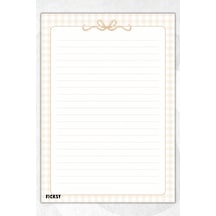 A4 Bloknot Çizgili Defter - 50 Yaprak - Memopad - Notepad - Not Defteri - Not Kağıdı - 4215 Çok Renkli