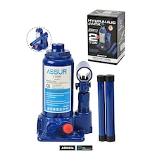 Assur Asr8016 2 Ton Oto Kaldırma Krikosu Şişe Kriko Hidrolik Mavi