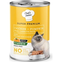 Chef's Choice Tavuklu Ve Balkabağı Ezmeli Yetişkin Kedi Yaş Maması, 400 G X 12 Adet 103 Ivory
