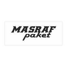 Masraf Paket Yazılı Araç, Araba, Oto, Motorsiklet, Kask, Laptop, Cam Sticker 20x6 Cm