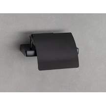 Flat Kapaklı Tuvalet Kağıtlığı Siyah Renk 90x95x151 Mm Diğer