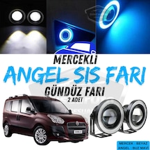 Fiat Doblo D3 2010-2015 Uyumlu Üniversal Mercekli Angel Sis Farı Metal Su Geçirmez 76 Mm Buz Halkalı Gündüz Farı Sis Farı 57693871