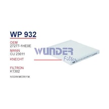 WUNDER WP932 POLEN  FİLTRESİ - NİSSAN MİCRA Y.MODEL