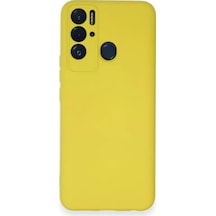 Newface Tecno Pova Neo Kılıf Nano İçi Kadife Silikon - Sarı