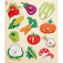 Sebzeler Ahşap Puzzle