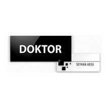 Kişiye Özel Doktor Duvar & Kapı İsimliği model 8