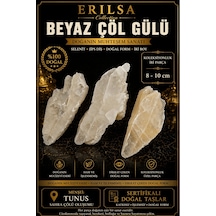 Sertifikalı Beyaz Çöl Gülü Selenit Taşı Kütle - 8-10 Cm İri Parça