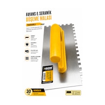 Fayans Malası Seramik Tarağı Dişli Taraklı Plastik Sap 10x10 Mm Diş 30 Cm Uzunluk