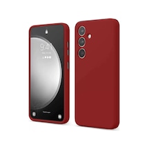 Newface Samsung Galaxy S24 Fe Kılıf First Silikon - Kırmızı