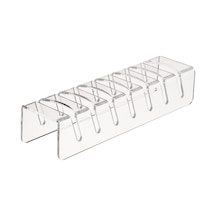 Neevoyu 7 Oluklu Akrilik Şapka Düzenleyici, Fişmen Şapka-kowboy Şapka Depolama Rafı, Transparan 1 Adet