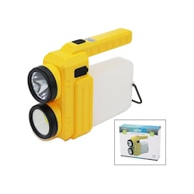 3in 13w+cob Led+360 Smdel Feneri Usb Şarj Powerbank 1500lm Işık Ayarı Gün Işık - Beyaz Metal Askı+b42 Pt-8439 Çok Renkli