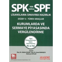 Spk Kurumlarda ve Sermaye Piyasası Vergilendirme Konu Adalet Haz