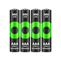 Batteries Recyko Pro Aaa İnce Ni-mh Şarjlı Pil, 1.2 Volt, 4'lü Kart