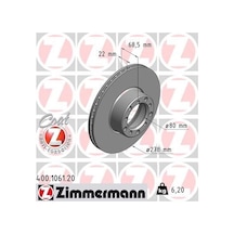 Zımmermann 400.1061.20 - Fren Dıskı On Mercedes S-class W126 79