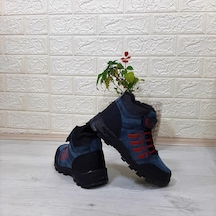 Black Sea 542 Mavi-kırmızı Kürklü Fermuarlı Cırtlı Erkek Çocuk Bot 001