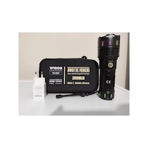 Ws-550 30w 3000 Lümen Zoomlu Profosyonel El Feneri 2 Açık Ahşap
