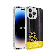 Smcase Apple Uyumlu iPhone 14 Pro Max Kılıf Desenli Elegans Serisi No Siliko