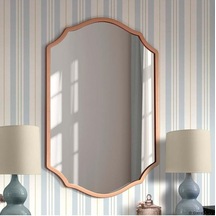 Tr Asimetrik Duvar Aynası/düzensiz Dekor Ayna/banyo Aynası/konsol Aynası Bronz 60 X 80 Genel